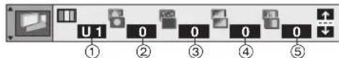 U 1 0 0 0 0 ① ② ③ ④ ⑤