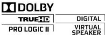 DOLBY TRUEHD DIGITAL PRO LOGIC II VIRTUAL SPEAKER