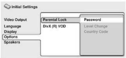 PIONEER DCS-363 - Sélectionnez 'Password'. - 1