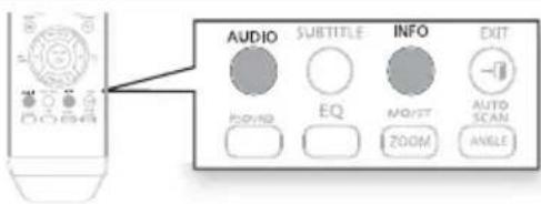 AUDIO SUBTITLE INFO EXIT HORN EQ MOIST AUTO SCAN ZOOM ANGLE