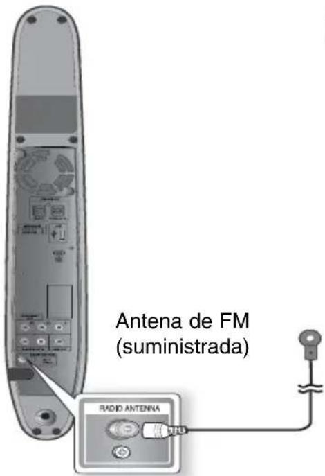 Antena de FM (suministrada) RADIO ANTENNA
