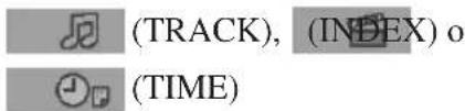 (TRACK), (INDEX) o (TIME)