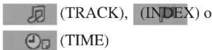 (TRACK), (INDEX) o (TIME)