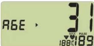 AGE > 31 MAX PULSE 188% 189