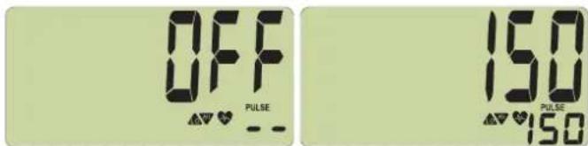 OFF PULSE 150 PULSE 150