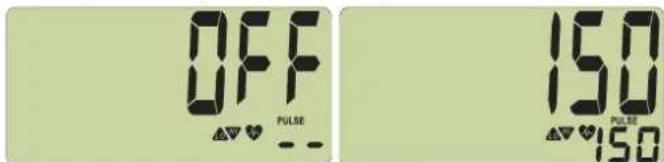 OFF AV ♥ PULSE -- 150 AV ♥ PULSE 150