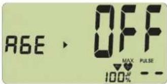 AGE > OFF MAX PULSE 100% --