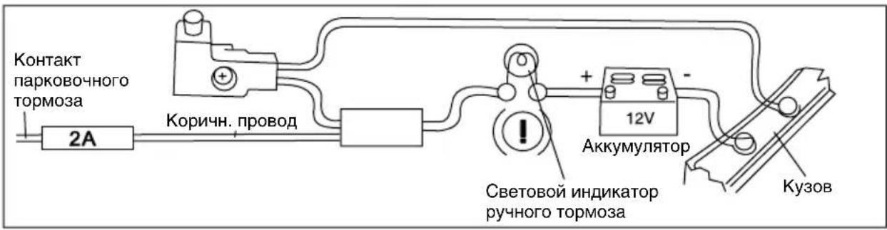 Контакт парковочного тормоза 2A Коричн. провод 12V Световой индикатор ручного тормоза Аккумулятор Кузов