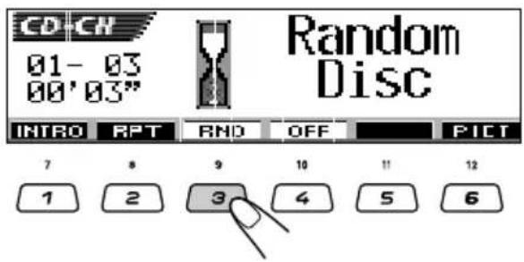 CD-CH 01-03 00'03" Random Disc INTRO RPT RND OFF PICT 7 8 9 10 11 12 1 2 3 4 5 6