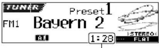TUNER Preset1 FM1 Bayern 2 01 1:28 STEREO FLAT