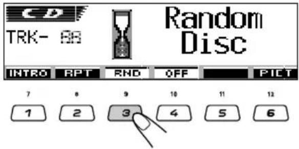 CD TRK- 88 Random Disc INTRO RPT RND OFF PICT 7 8 9 10 11 12 1 2 3 4 5 6
