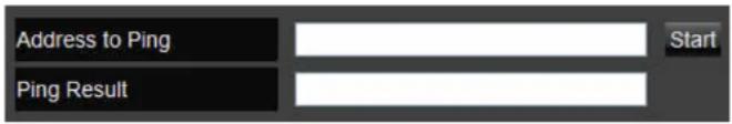 Address to Ping Ping Result Start