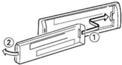 KENWOOD KDC-414UA - Frontblende wieder anbringen - 1