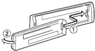 KENWOOD KDC-414UA - Het voorpaneel opnieuw aanbrengen - 1