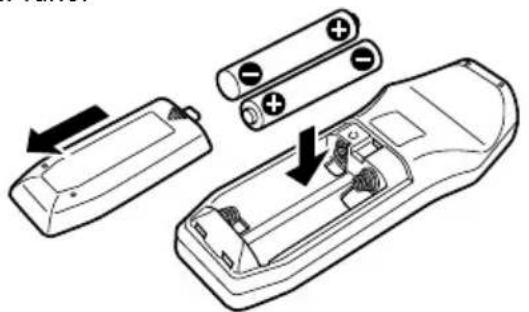 KENWOOD KDC-W311GY - Inserimento e sostituzione della batteria - 1