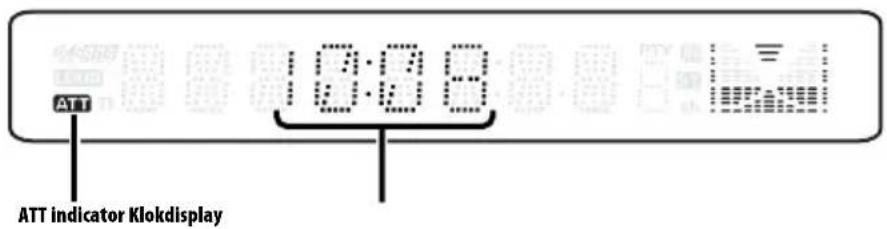 ATT 10:08:6 ATT indicator Klokdisplay