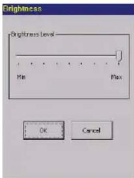 Brightness Brightness Level Min Max OK Cancel