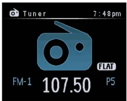 Tuner 7 : 48 pm FM-1 107.50 P5 FLAT