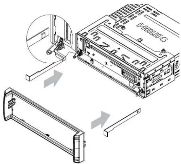 Technical diagram showing assembly of a server rack with labeled components and directional arrows indicating assembly steps.