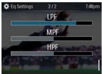 Eq Settings 2/2 7:48pm LPF MPF HPF