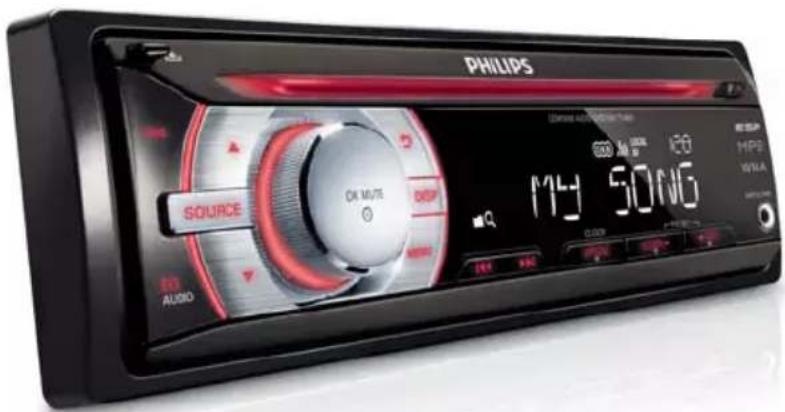 PHILIPS SOURCE OK MUTE DEEP DATA AUDIO 123 MHz 100 MPB WMA 04/02 500G