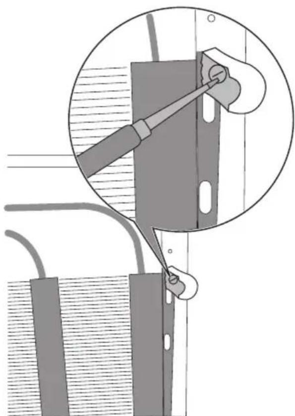 ELECTROLUX ENB 44691 X - Inside the appliance you find two spacers which must be fitted as shown in the figure. - 1