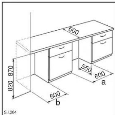 ELECTROLUX ERU 13300 - Instructions pour l'encastrement - 1