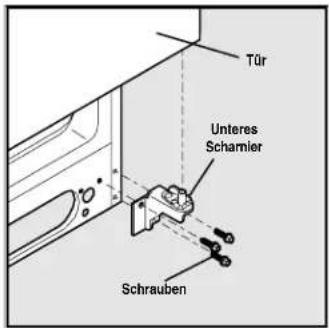 Tür Unteres Scharmier Schrauben