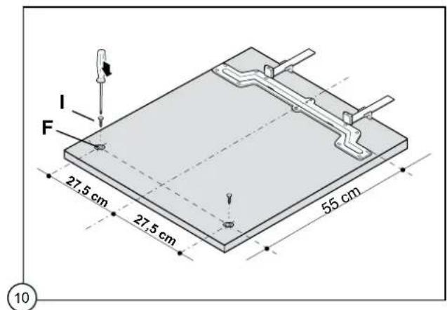 I F 27,5 cm 27,5 cm 55 cm 10