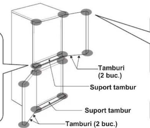 Tamburi (2 buc.) Suport tambur Suport tambur Tamburi (2 buc.)