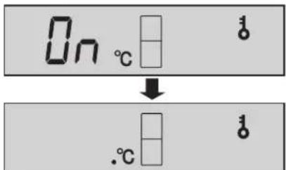 On °C ↓ .°C