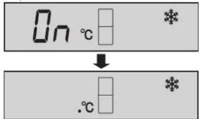 On °C ↓ .°C
