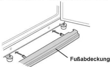 Fußabdeckung