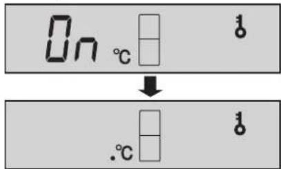 On °C ↓ .°C