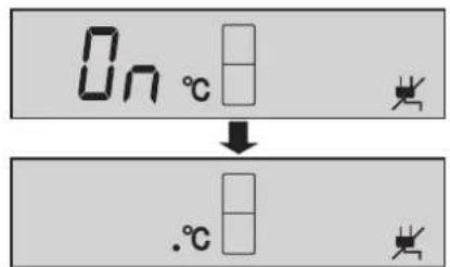 On °C ↓ .°C