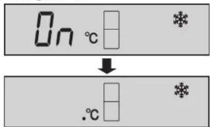 On °C ↓ .°C