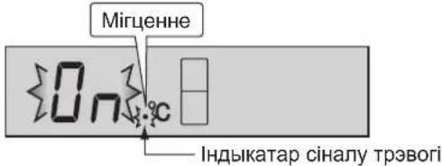 Мігценне On Індыкатар сіналу трэвогі
