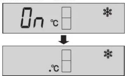 On °C ↓ .°C