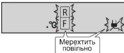 R F .°C Мерехтить повільно