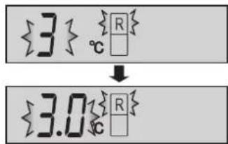 {3} ℃ ↓ {3.0} ℃