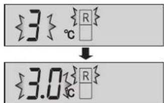 {3} ℃ ↓ {3.0} ℃