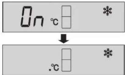 On °C ↓ .°C