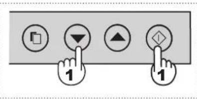 User interface toolbar with four function buttons labeled 1, including document, dropdown arrow, triangle, and diamond icons