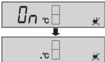 On °C ↓ .°C
