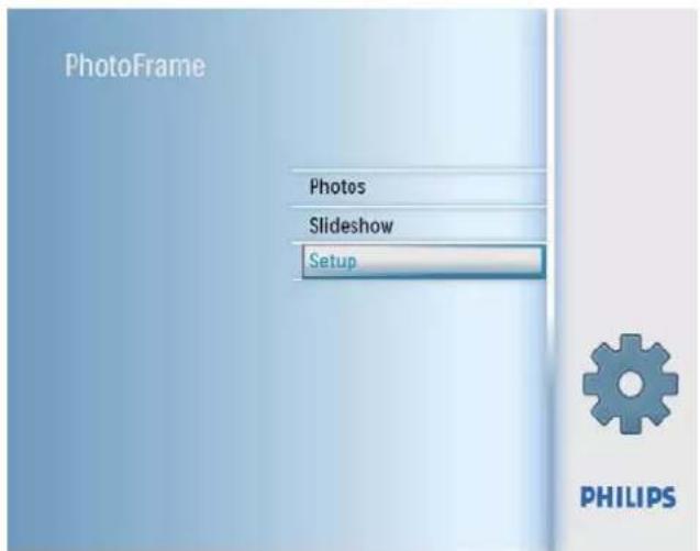 PhotoFrame Photos Slideshow Setup PHILIPS