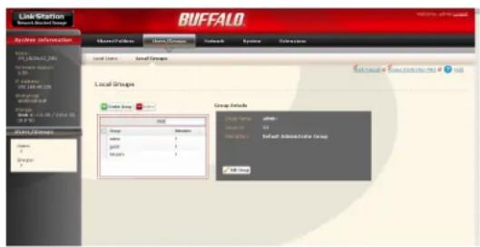 BUFFALO LinkStation Mini 1.0TB - Ajout de groupes - 1