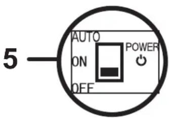 5 AUTO ON OFF POWER