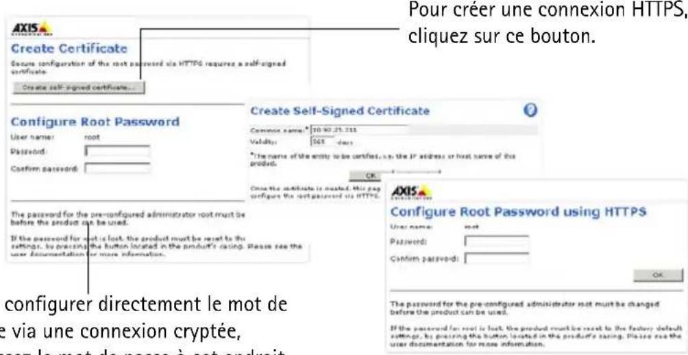 AXIS M3113-R - Configuration du mot de passe - 1