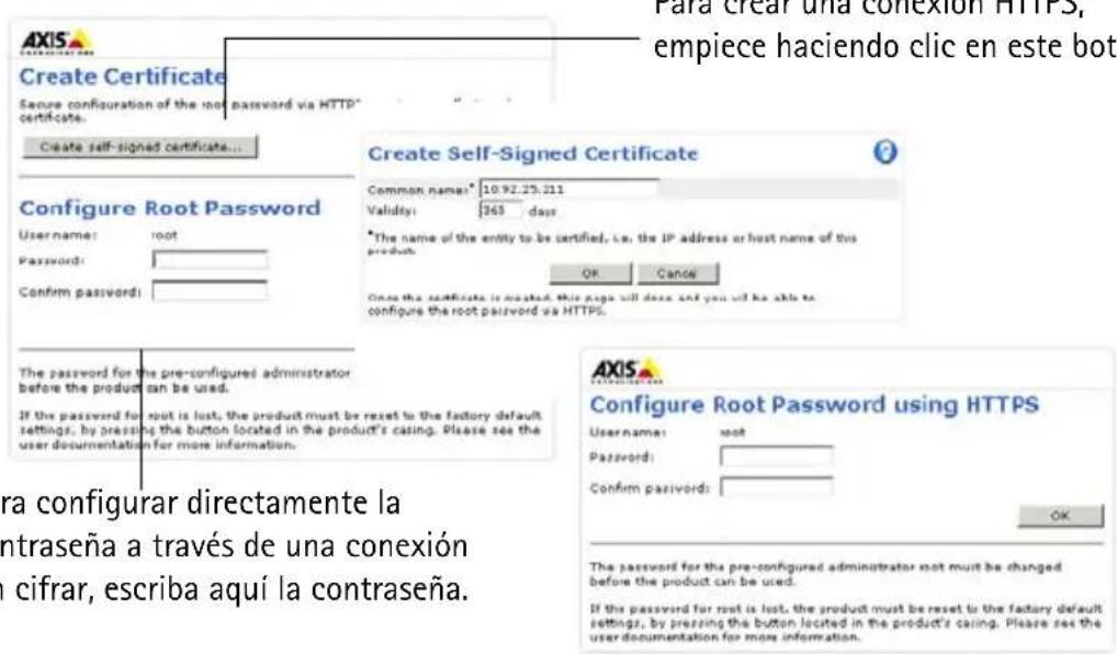 AXIS M3113-R - Configuración de la contraseña - 1