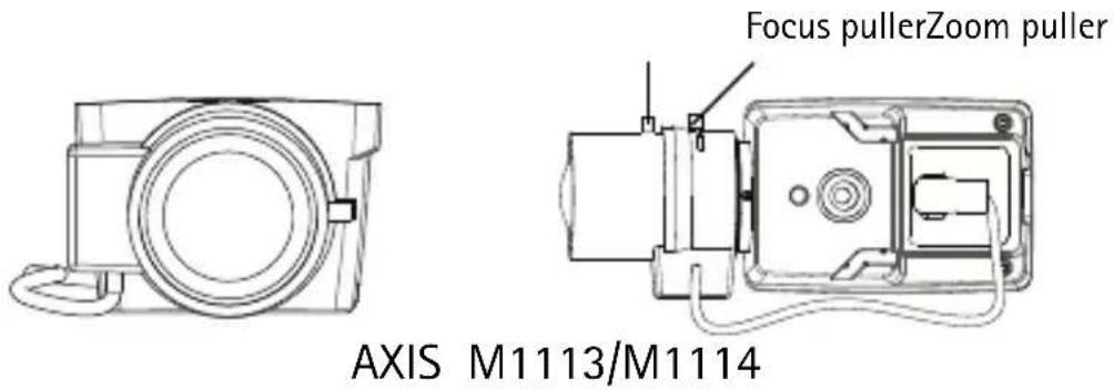 Focus pullerZoom puller AXIS M1113/M1114